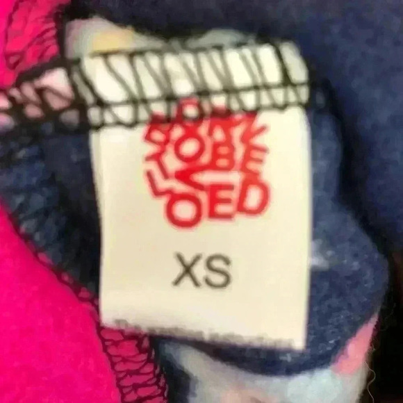 🌈 6/$60, NWOT, Dog Fleece, Sweater, Owl Theme, Blue/Pink, XSmall - Picture 3 of 8